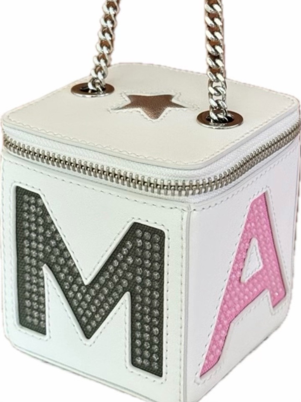 Marc Jacob’s The Mini Vanity “ Cotton Candy” Dice Cube CrossBody Bag